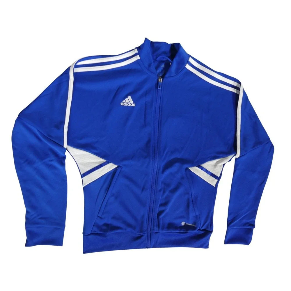 Adidas Women's Track Top HB0002 Royal Blue Size S Full Zip Athletic Jacket - Picture 2 of 10